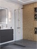 BELBAGNO Uno Душевая перегородка ширина 70 см, профиль - хром / стекло - прозрачное UNO-L-1-TB-70-C-Cr