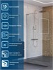 BELBAGNO Uno Душевая перегородка ширина 90 см, профиль - хром / стекло - прозрачное UNO-L-1-TB-90-C-Cr