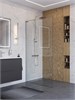 BELBAGNO Uno Душевая перегородка ширина 90 см, профиль - хром / стекло - прозрачное UNO-L-1-TB-90-C-Cr