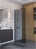 BELBAGNO Uno Душевая перегородка ширина 90 см, профиль - хром / стекло - серое UNO-L-1-TB-90-GR-Cr