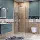 BELBAGNO Soft Close-2 Душевой уголок прямоугольный размер 110x80 см профиль - хром / стекло - прозрачное, двери раздвижные SOFT_CLOSE-2-AH-1-110/80-C-Cr