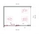 BELBAGNO Soft Close-2 Душевой уголок прямоугольный размер 120x90 см профиль - оружейная сталь / стекло - прозрачное, двери раздвижные SOFT_CLOSE-2-AH-1-120/90-C-GM