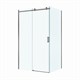 BELBAGNO Soft Close-2 Душевой уголок прямоугольный размер 130x80 см профиль - оружейная сталь / стекло - прозрачное, двери раздвижные SOFT_CLOSE-2-AH-1-130/80-C-GM