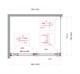 BELBAGNO Soft Close-1 Душевой уголок прямоугольный размер 100x80 см профиль - оружейная сталь / стекло - прозрачное, двери раздвижные SOFT_CLOSE-1-AH-1-100/80-C-GM