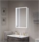 BELBAGNO Зеркальный шкаф с одной распашной дверью, с двумя стеклянными полками, со встроенной подсветкой и сенсорным выключателем SPC-GRT-500/800-1A-LED-TCH, 12W, 220-240V, 500x800x150 SPC-GRT-500/800-1A-LED-TCH