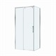 BELBAGNO Soft Close-1 Душевой уголок прямоугольный размер 100x90 см профиль - хром / стекло - прозрачное, двери раздвижные SOFT_CLOSE-1-AH-1-100/90-C-Cr