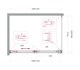 BELBAGNO Soft Close-1 Душевой уголок прямоугольный размер 110x80 см профиль - оружейная сталь / стекло - прозрачное, двери раздвижные SOFT_CLOSE-1-AH-1-110/80-C-GM