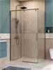 BELBAGNO Soft Close-1 Душевой уголок прямоугольный размер 110x80 см профиль - оружейная сталь / стекло - прозрачное, двери раздвижные SOFT_CLOSE-1-AH-1-110/80-C-GM