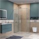 BELBAGNO Soft Close-1 Душевой уголок прямоугольный размер 120x100 см профиль - хром / стекло - прозрачное, двери раздвижные SOFT_CLOSE-1-AH-1-120/100-C-Cr