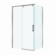 BELBAGNO Soft Close-1 Душевой уголок прямоугольный размер 120x100 см профиль - оружейная сталь / стекло - прозрачное, двери раздвижные SOFT_CLOSE-1-AH-1-120/100-C-GM