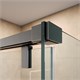 BELBAGNO Soft Close-1 Душевой уголок прямоугольный размер 130x80 см профиль - оружейная сталь / стекло - прозрачное, двери раздвижные SOFT_CLOSE-1-AH-1-130/80-C-GM