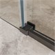 BELBAGNO Soft Close-1 Душевой уголок прямоугольный размер 140x90 см профиль - оружейная сталь / стекло - прозрачное, двери раздвижные SOFT_CLOSE-1-AH-1-140/90-C-GM