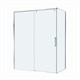 BELBAGNO Soft Close-1 Душевой уголок прямоугольный размер 150x80 см профиль - хром / стекло - прозрачное, двери раздвижные SOFT_CLOSE-1-AH-1-150/80-C-Cr