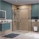 BELBAGNO Soft Close-1 Душевой уголок прямоугольный размер 150x80 см профиль - оружейная сталь / стекло - прозрачное, двери раздвижные SOFT_CLOSE-1-AH-1-150/80-C-GM
