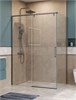 BELBAGNO Soft Close-1 Душевой уголок прямоугольный размер 150x80 см профиль - оружейная сталь / стекло - прозрачное, двери раздвижные SOFT_CLOSE-1-AH-1-150/80-C-GM