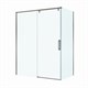 BELBAGNO Soft Close-1 Душевой уголок прямоугольный размер 150x90 см профиль - оружейная сталь / стекло - прозрачное, двери раздвижные SOFT_CLOSE-1-AH-1-150/90-C-GM