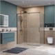 BELBAGNO Soft Close-1 Душевой уголок прямоугольный размер 160x80 см профиль - оружейная сталь / стекло - прозрачное, двери раздвижные SOFT_CLOSE-1-AH-1-160/80-C-GM