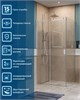 BELBAGNO Soft Close-2 Душевой уголок прямоугольный размер 100x90 см профиль - хром / стекло - прозрачное, двери раздвижные SOFT_CLOSE-2-AH-1-100/90-C-Cr