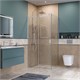 BELBAGNO Soft Close-2 Душевой уголок прямоугольный размер 100x90 см профиль - хром / стекло - прозрачное, двери раздвижные SOFT_CLOSE-2-AH-1-100/90-C-Cr