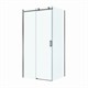 BELBAGNO Soft Close-2 Душевой уголок прямоугольный размер 100x90 см профиль - оружейная сталь / стекло - прозрачное, двери раздвижные SOFT_CLOSE-2-AH-1-100/90-C-GM