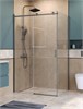 BELBAGNO Soft Close-2 Душевой уголок прямоугольный размер 120x100 см профиль - оружейная сталь / стекло - прозрачное, двери раздвижные SOFT_CLOSE-2-AH-1-120/100-C-GM