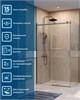 BELBAGNO Soft Close-2 Душевой уголок прямоугольный размер 130x100 см профиль - оружейная сталь / стекло - прозрачное, двери раздвижные SOFT_CLOSE-2-AH-1-130/100-C-GM