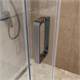 BELBAGNO Soft Close-2 Душевой уголок прямоугольный размер 140x100 см профиль - оружейная сталь / стекло - прозрачное, двери раздвижные SOFT_CLOSE-2-AH-1-140/100-C-GM