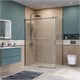 BELBAGNO Soft Close-2 Душевой уголок прямоугольный размер 150x90 см профиль - оружейная сталь / стекло - прозрачное, двери раздвижные SOFT_CLOSE-2-AH-1-150/90-C-GM