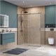 BELBAGNO Soft Close-2 Душевой уголок прямоугольный размер 160x100 см профиль - оружейная сталь / стекло - прозрачное, двери раздвижные SOFT_CLOSE-2-AH-1-160/100-C-GM