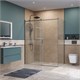 BELBAGNO Soft Close-2 Душевой уголок прямоугольный размер 160x100 см профиль - оружейная сталь / стекло - прозрачное, двери раздвижные SOFT_CLOSE-2-AH-1-160/100-C-GM