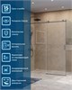 BELBAGNO Soft Close-2 Душевой уголок прямоугольный размер 180x100 см профиль - оружейная сталь / стекло - прозрачное, двери раздвижные SOFT_CLOSE-2-AH-1-180/100-C-GM