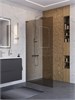 BELBAGNO Uno Душевая перегородка ширина 100 см, профиль - хром / стекло - Бронза UNO-L-1-TB-100-BR-Cr