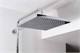 E26238-CP ATOM Колонна для ванны и душа
с термостатом, поворотным
изливом, геометричным верхним
и ручным душем, хром E26238-CP