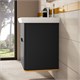 VITRA Тумба с раковиной для ванной Sento 60834 65 см матовая антрацит МДФ 60834