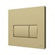 VITRA Кнопка смыва для инсталляции Root Square 740-2325 брашированное золото двойный смыв 740-2325