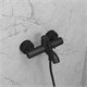 VITRA Настенный смеситель для ванны Minimax Round A4354836EXP однорычажный матовый черный латунь A4354836EXP
