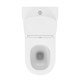 VITRA Унитаз-компакт напольный M50 9889B003-7200 безободковый VortexFlush с сиденьем микролифт белый санитарный фарфор 9889B003-7200