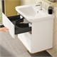 VITRA Тумба с раковиной для ванной Sento 60824 80 см матовая белая МДФ 60824