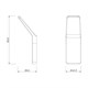 LEMARK Крючок одинарный SMOOTH LINE для полотенец и халатов, чёрный матовый 9712002