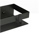 LEMARK Полка для душа прямая 400 мм SHELF LINE из нерж. стали с крючками, черный 9772053