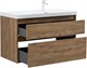 AQUANET Тумба с раковиной Nova Lite 2.0 100 R 2 ящ. цв. дуб рустикальный AQUANET-365913