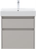 AQUANET Тумба с раковиной Nova Lite 2.0 60 2 ящ. цв. бежевый AQUANET-348187