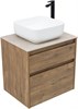 AQUANET Тумба с раковиной Nova Lite 2.0 60 2 ящ. цв. дуб рустикальный AQUANET-348189