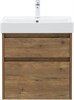 AQUANET Тумба с раковиной Nova Lite 2.0 60 2 ящ. цв. дуб рустикальный AQUANET-348189