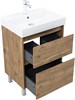 AQUANET Тумба с раковиной Nova Lite 2.0 60 напольная цв. дуб рустикальный AQUANET-348191