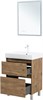 AQUANET Тумба с раковиной Nova Lite 2.0 60 напольная цв. дуб рустикальный AQUANET-348191