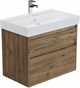 AQUANET Тумба с раковиной Nova Lite 2.0 75 2 ящ. цв. дуб рустикальный AQUANET-348194