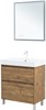 AQUANET Тумба с раковиной Nova Lite 2.0 75 напольная цв. дуб рустикальный AQUANET-348196