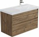AQUANET Тумба с раковиной Nova Lite 2.0 90 R 2 ящ. цв. дуб рустикальный AQUANET-365928