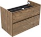 AQUANET Тумба с раковиной Nova Lite 2.0 90 R 2 ящ. цв. дуб рустикальный AQUANET-365928
